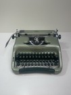 1958 Voss De Luxe Green Typewriter Fully Tested   Working Case   Cleaning Tools
