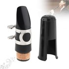 Bb Clarinet Mouthpiece Set With Cap  Metal Ligature  Reed  Clear Tone