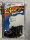  lot Of 2  Gamakatsu Big River Bait Hooks 4 0 Value Packs   25 Per Pack 50 Total