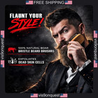 Beard Grooming Kit With Boar Bristle Brush  Dual-action Comb  Beard Oil   Balm