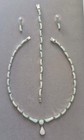 Vintage Taxco Mexico Sterling Silver Opal Necklace Bracelet And Earrings Set 