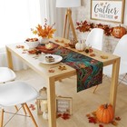 Stained Glass Table Runner - Fall Flower Decor