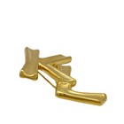 Karl Lagerfeld Karl Lagerfeld Logo Brooch Kl Gold Plated