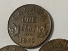 1922 1923 1925 Canada Small Cent Brown Diamonds