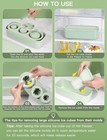 Ice Cube Tray For Tumbler Cup 30 Oz-40 Oz  3 Pcs Silicone Cylinder Ice Mold