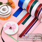 2  X50 Yards Ivory Double Faced Satin Ribbon solid Color High Density Fabric    