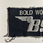 Vintage Bsa Backpatch Black   Silver  bold World Of Bsa  10 5 x4 5 