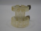 Luyben Bb Soprano Clarinet Ligature - Translucent White Opaque Plastic