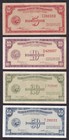 4 Pcs Fractional Notes 5  10  20  50 Centavos Philippine English Baknotes