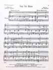 Say No More Sheet Music The Banker s Daughter 1962 Musical Flop Sol Kaplan