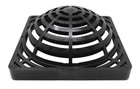 9  Black Outdoor Square Dome Atrium Drain Grate Cover