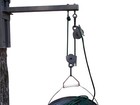 Bucket Feeder Hanger With Bracket And Locking Pulley And Ratchet Strap