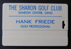 Vintage Golf Course Bag Tag - The Sharon Golf Club - Sharon Center Ohio