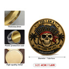 Jimmy Buffett Margaritaville Challenge Coin Pirate Skull 200 Year Too Late Token