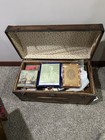 Vintage Antique Old Style Wood Chest Trunk Treasure Box Case Storage Home Decor