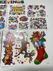 Vtg Super Signs Christmas  Halloween  Easter  Thanksgiving Holiday Window Cling