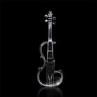 Transparent Electric Violin 4 4 Acrylic Body 3color Led Light With Led Light Bow