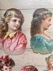 Lot Of Victorian Die Cut Scrap Ladies