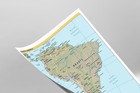 South America Political Administrative Physical Geographic Region Map Print