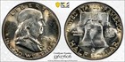 1952-p Pcgs Ms65 Fbl Franklin Half W  Colorful Rim Toning   Amazing Eye Appeal
