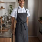 Kitchen Chef Bib Apron Cooking 2 Pockets Waterproof Butcher Catering Restaurant