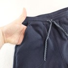 Patagonia Youth Medium 10 Micro D Fleece Joggers Pants Navy Blue Pockets Stretch
