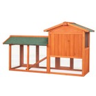 61  Wooden Chicken Coop Hen House Rabbit Wood Hutch Poultry Cage Habitat