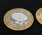 Two  10 Flamingo Casino Kansas City Silver Strikes Football   Flamingo  999 Fine