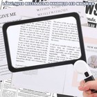 5x Magnifying Glass W  48 Led Light Clarity Handheld Seniors Reading Magnifier