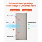 Uimoso 4 Pcs Acoustic Wall Panels 2 In Thick 23 6 X 11 8 In Self-adhesive Camel