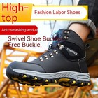 Mens Steel Toe Work Boots Combat Boots Protective Boots Water Resistant Us 10