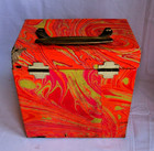 Vintage 45 Rpm Vinyl Record Box Carrying Case    Storage Box From The 60 s 