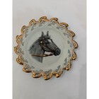 Relco Horse Head Reticulated Gold Trim Small 5  Decorative Wall Plates read