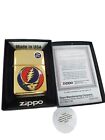 The Grateful Dead Steal Your Face Zippo Lighter Jerry Garcia - High Polish Brass