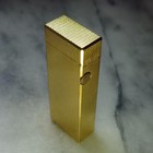Vintage Dunhill Rolla Gas Lighter Gold Barley Working Condition