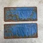 California Worlds Fair 1939 License Plate Pair