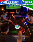Rechargeable Tabletop Air Hockey Game With Soccer-style Led Hover Puck  Table   