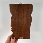 Vintage Hand-carved South American Tribal Wall Hanging 8  Head Bust Native