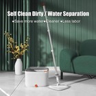 Spin Mop And Bucket With Self Separation Dirty And Clean Water System