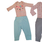 Baby Girl Newborn 0-3 Months 11pc Clothes Lot Cute Girly Sleepers Bodysuits Euc