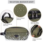 Mens Green Leather Toiletry Bag Travel Organizer Dopp Kit Water-resistant