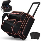 Pengda 4 Ball Bowling Bag With Wheels  Integrated Single-chamber 4-ball