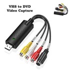 Lot Usb Audio Video Vhs To Dvd Vcr Pc Hdd Converter Adapter Digital Capture Card