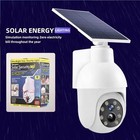 Solar Power Dummy Security Camera Fake Led Cctv Outdoor Wall Light Surveillance