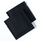 Matte Double-sided Black Mylar Smell Proof Food Packaging Bags With Tear Notch