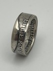 Silver Quarter Coin Ring - 1959  - Patina Finish - Size 5 1 2- 5 3 4