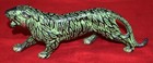 Wild Cat Shape Figurine Brass Collectible Statue Panther Replica Showpiece Ek517