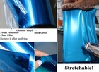 12  X 60  Silver Chrome Mirror Vinyl Film Wrap Sticker Stretchable 1ft X 5ft