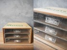 French Antique Dmc Spool Cabinet- Vintage Used From Jp