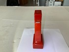 Amazing Vintage Carved Red Marbled Catalin bakelite Ellis Skyscraper Lighter